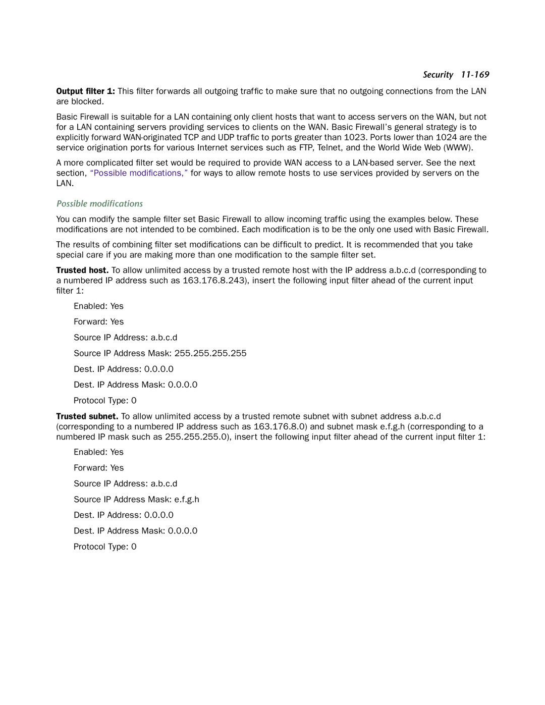 Netopia 4553 manual Possible modiﬁcations 