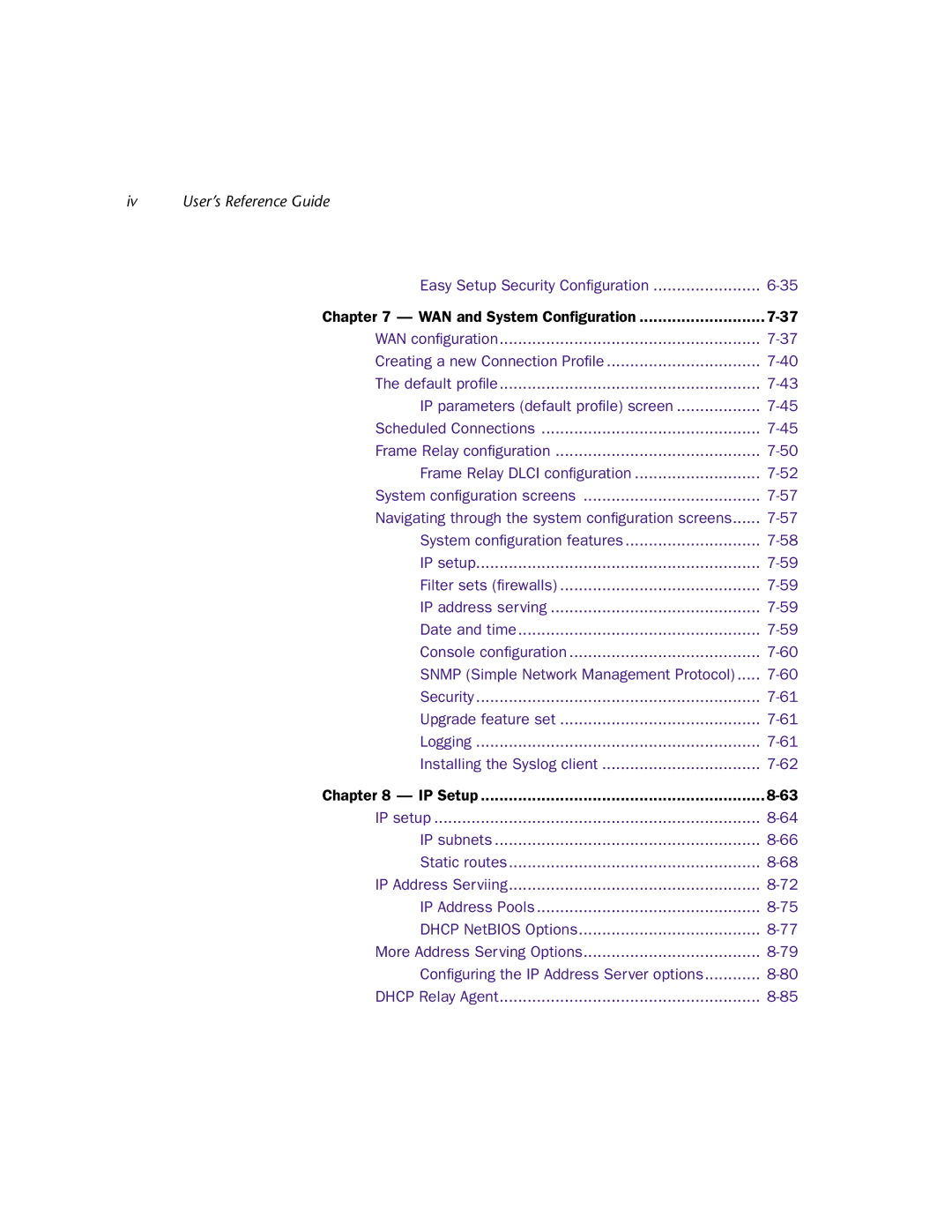 Netopia 4553 manual Iv User’s Reference Guide 