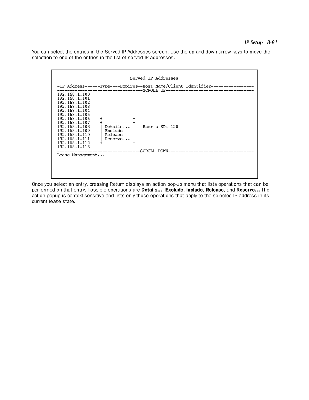 Netopia 4553 manual Scroll UP 