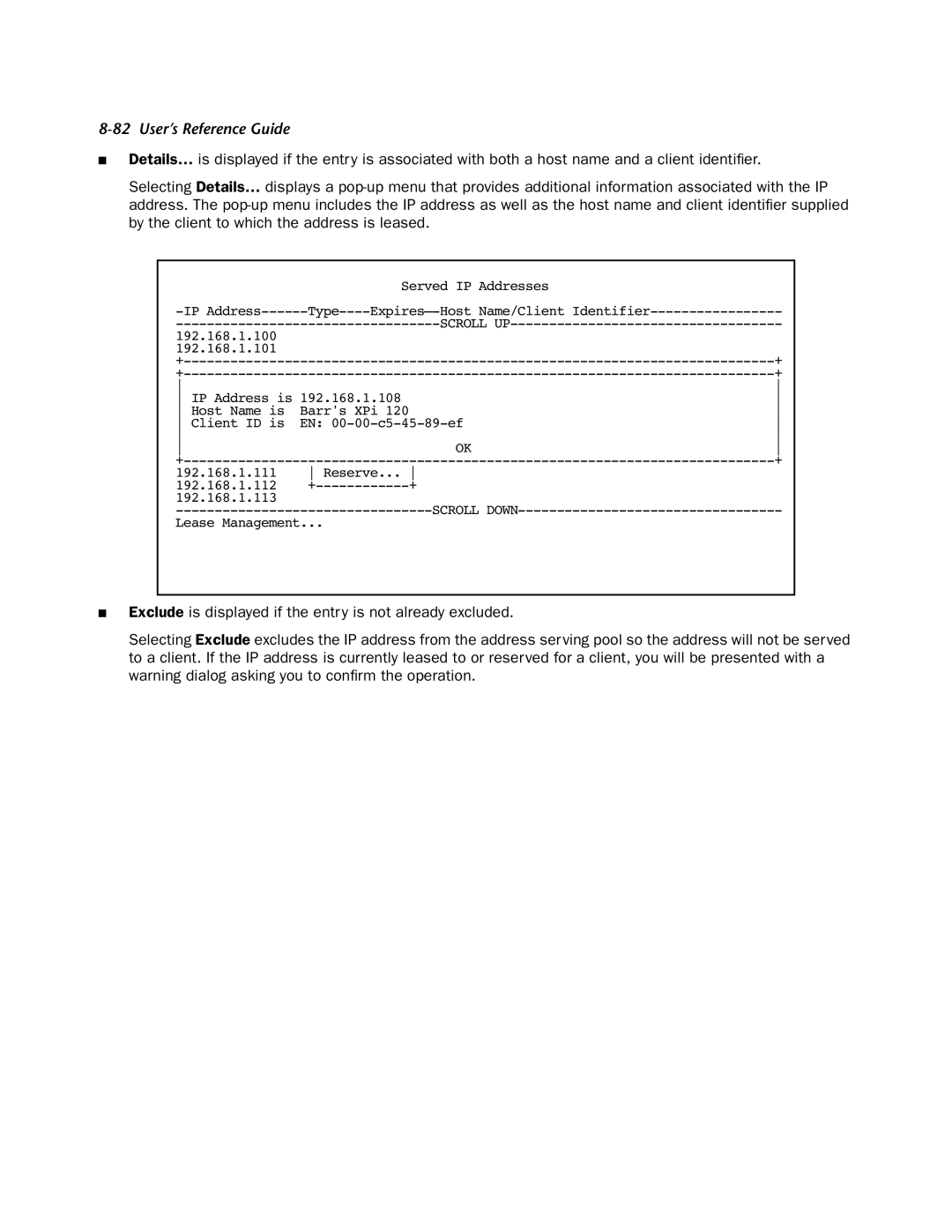 Netopia 4553 manual 192.168.1.112 192.168.1.113 Scroll Down Lease Management 