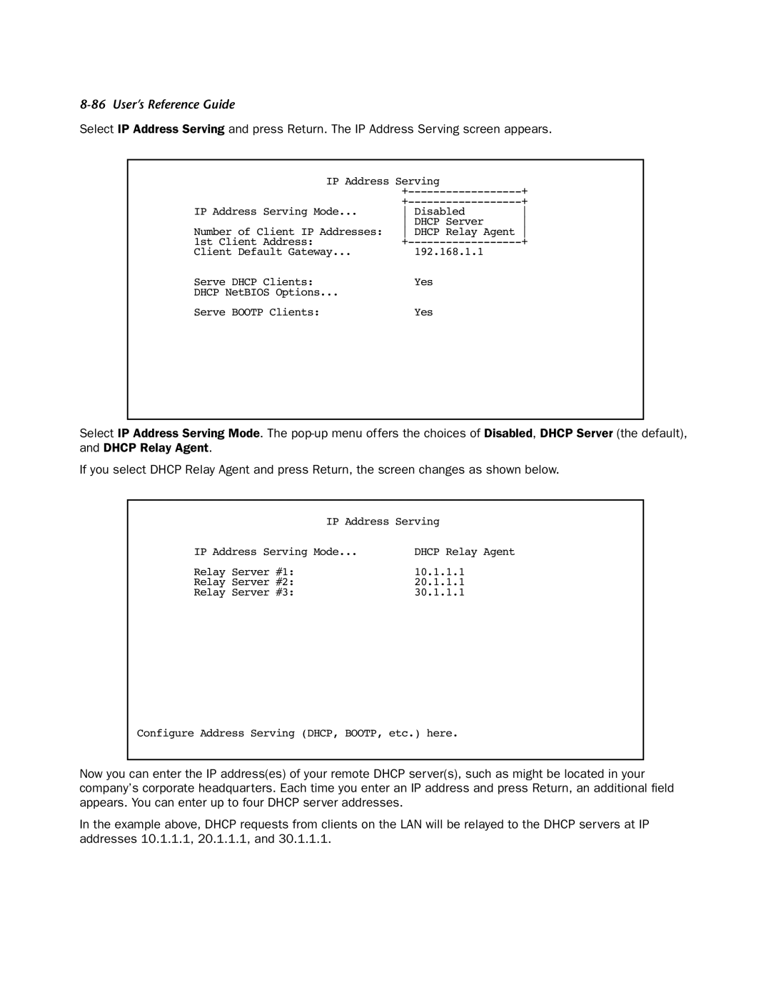 Netopia 4553 manual Dhcp Relay Agent 