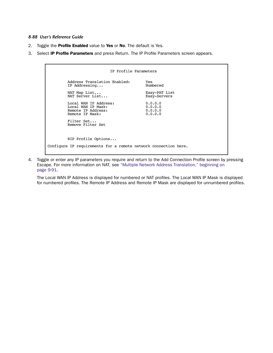 Netopia 4553 manual Easy-PAT List 