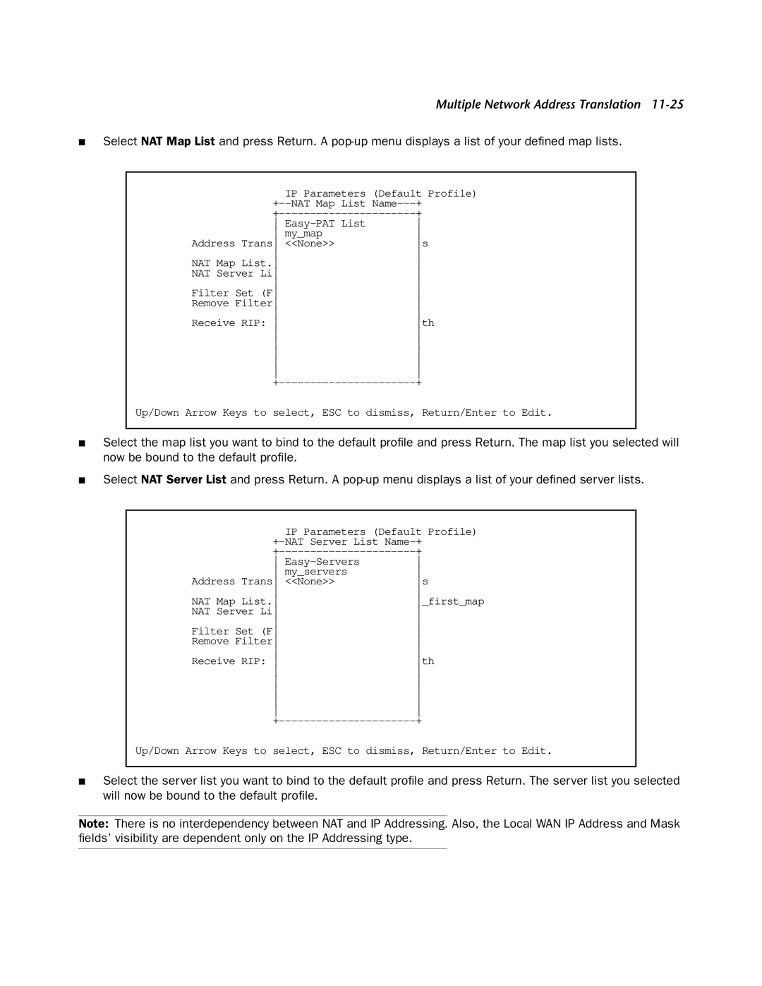 Netopia 4752 manual IP Parameters Default Profile 