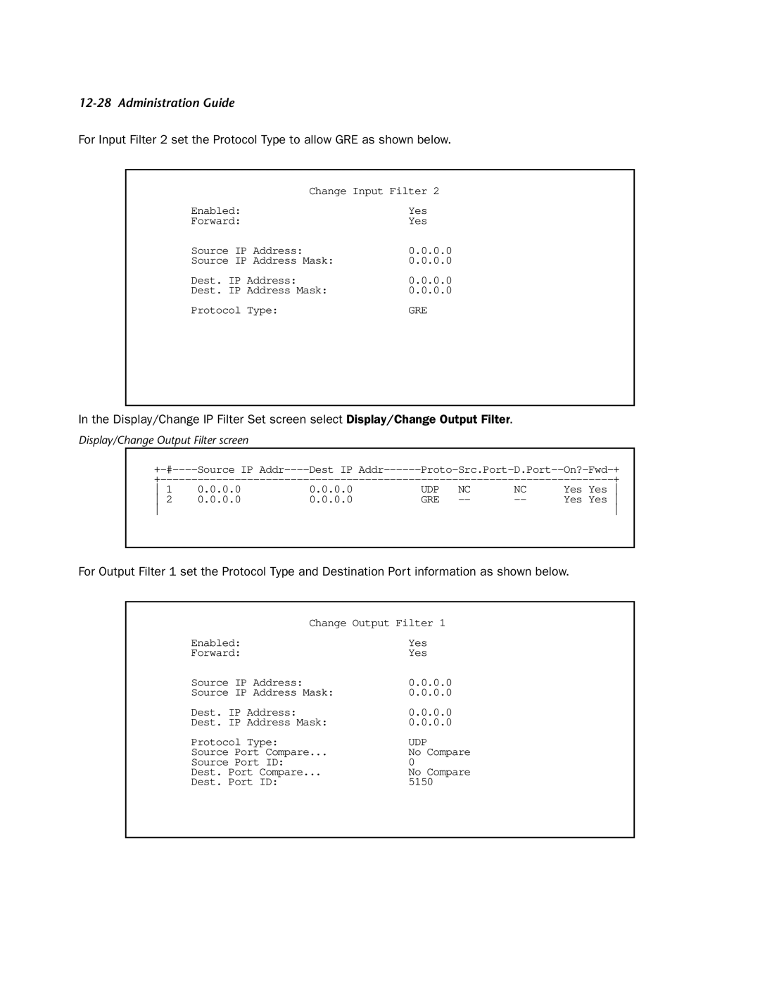 Netopia 4752 manual Source Port ID Dest. Port Compare 