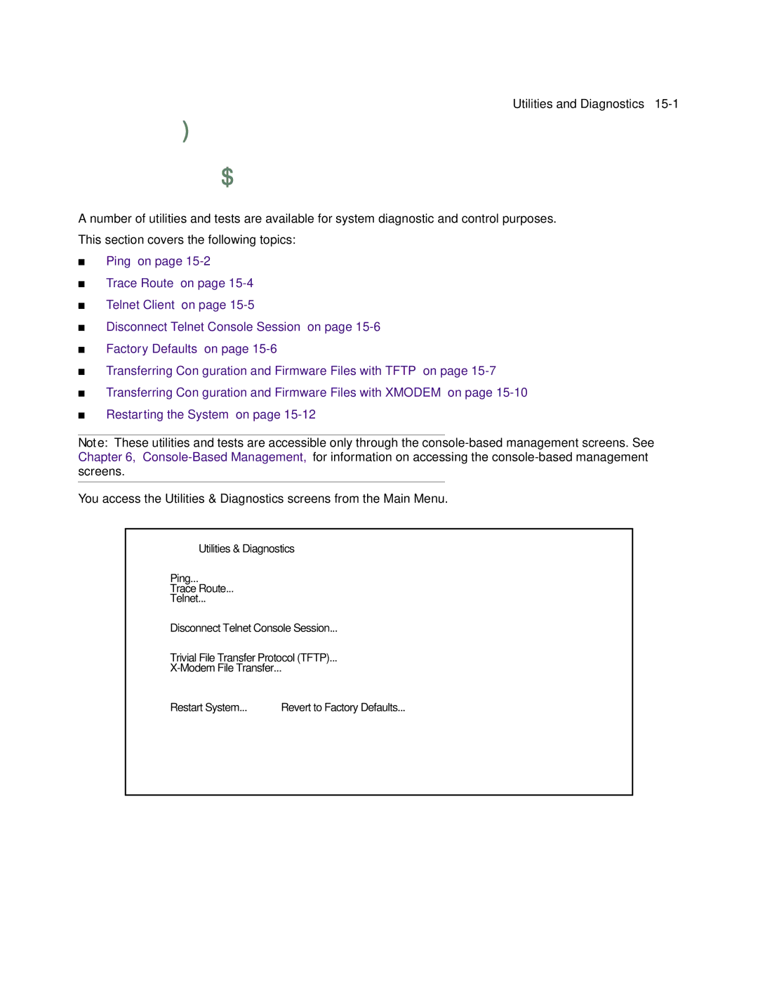 Netopia 4752 manual Chapter Utilities and Diagnostics 