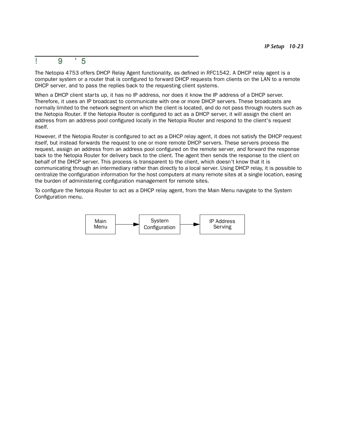 Netopia 4753 manual Dhcp Relay Agent 