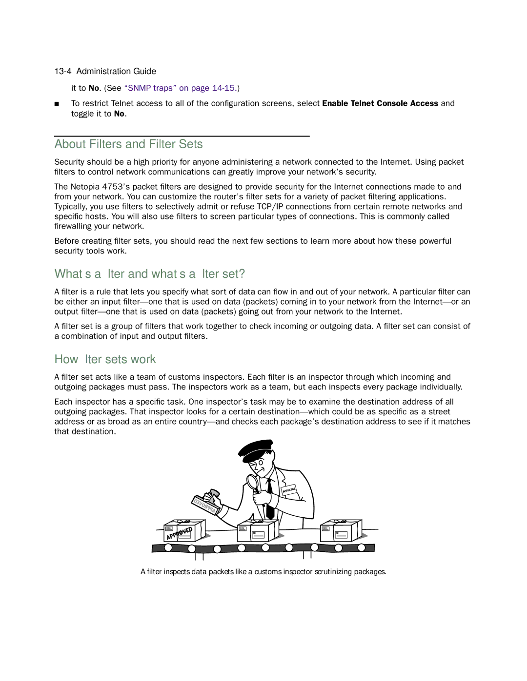 Netopia 4753 manual About Filters and Filter Sets, What’s a ﬁlter and what’s a ﬁlter set?, How ﬁlter sets work 