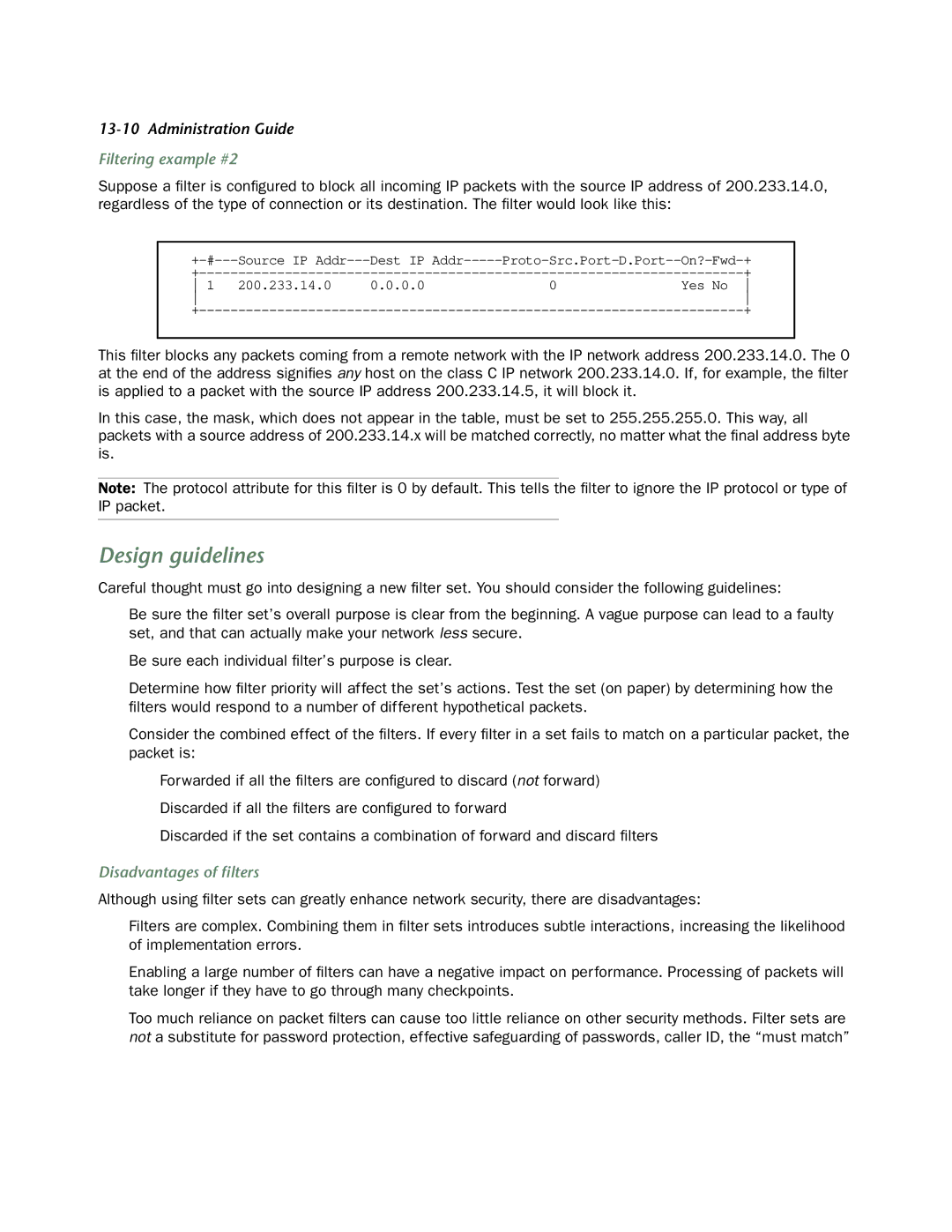 Netopia 4753 manual Design guidelines, Filtering example #2, Disadvantages of ﬁlters 