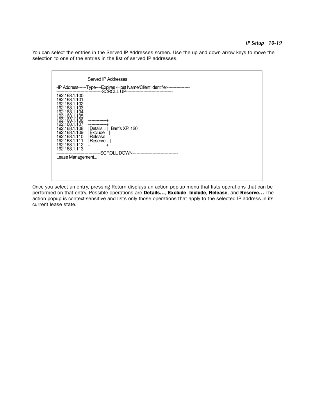 Netopia 4753 manual Scroll UP 