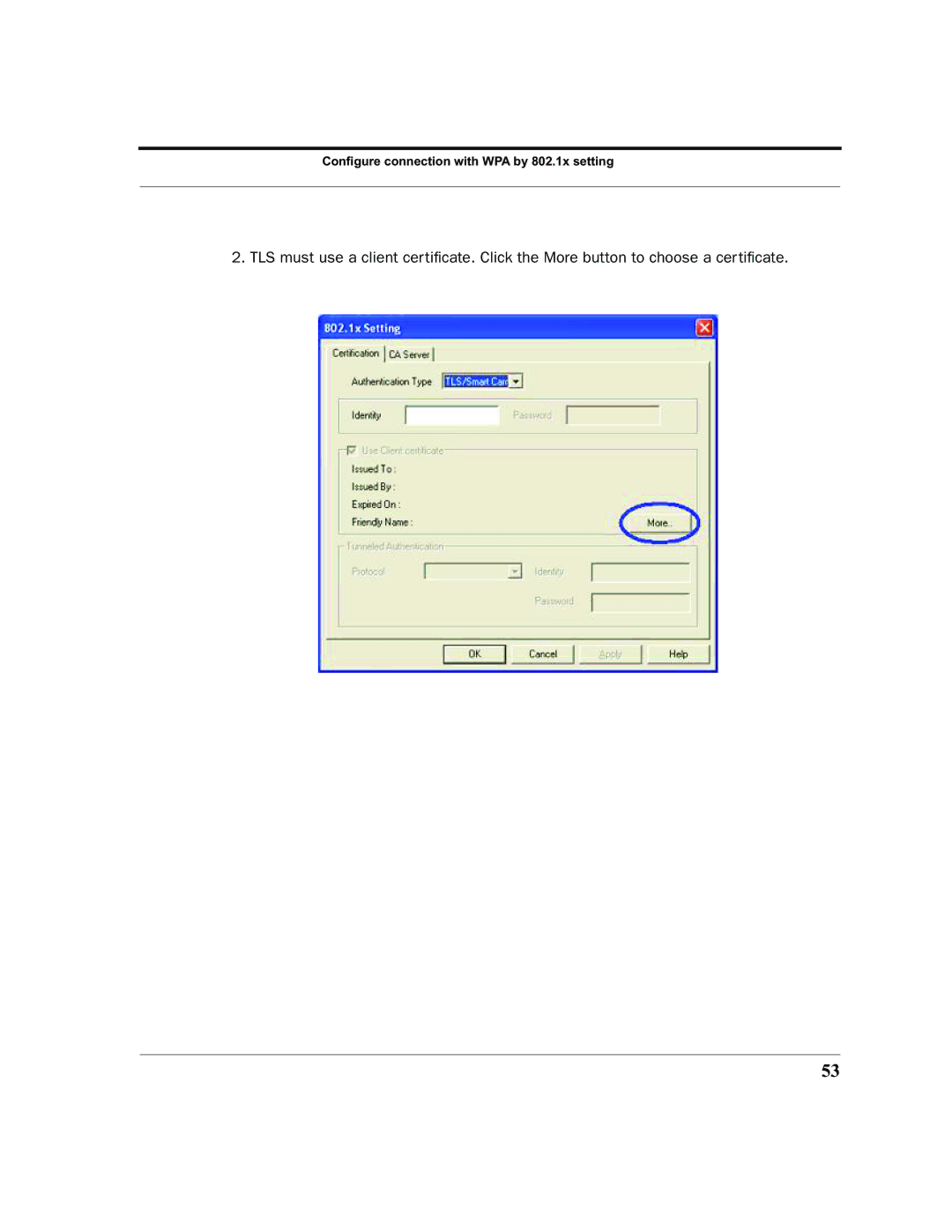 Netopia 6161210-00-01 manual Configure connection with WPA by 802.1x setting 