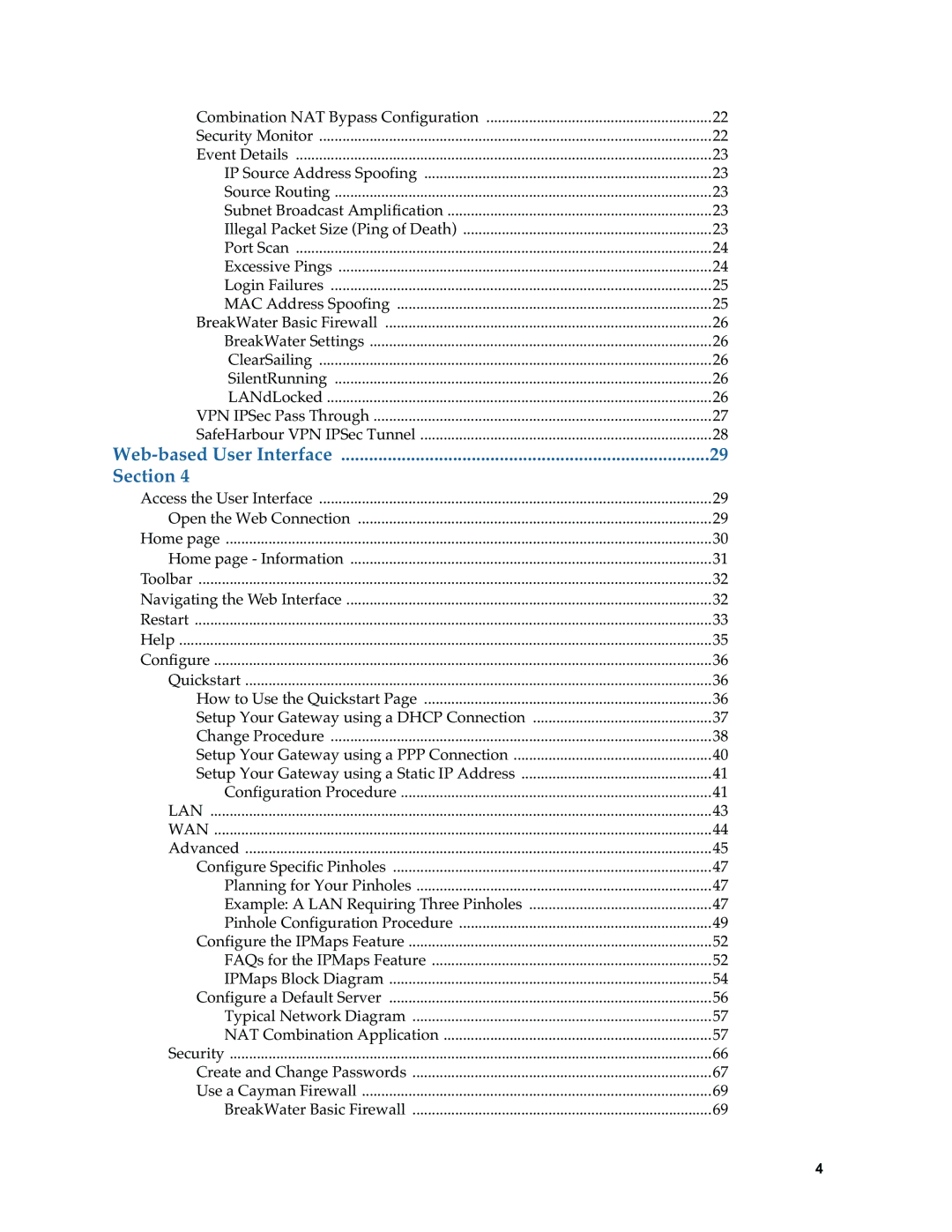 Netopia 6.3 manual Web-based User Interface Section 