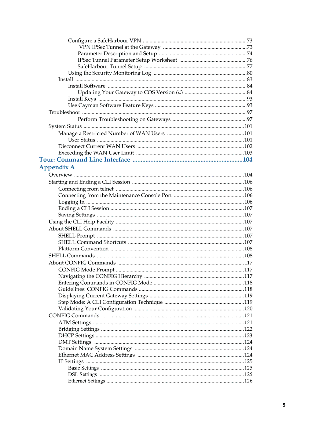 Netopia 6.3 manual Tour Command Line Interface 104 Appendix a 