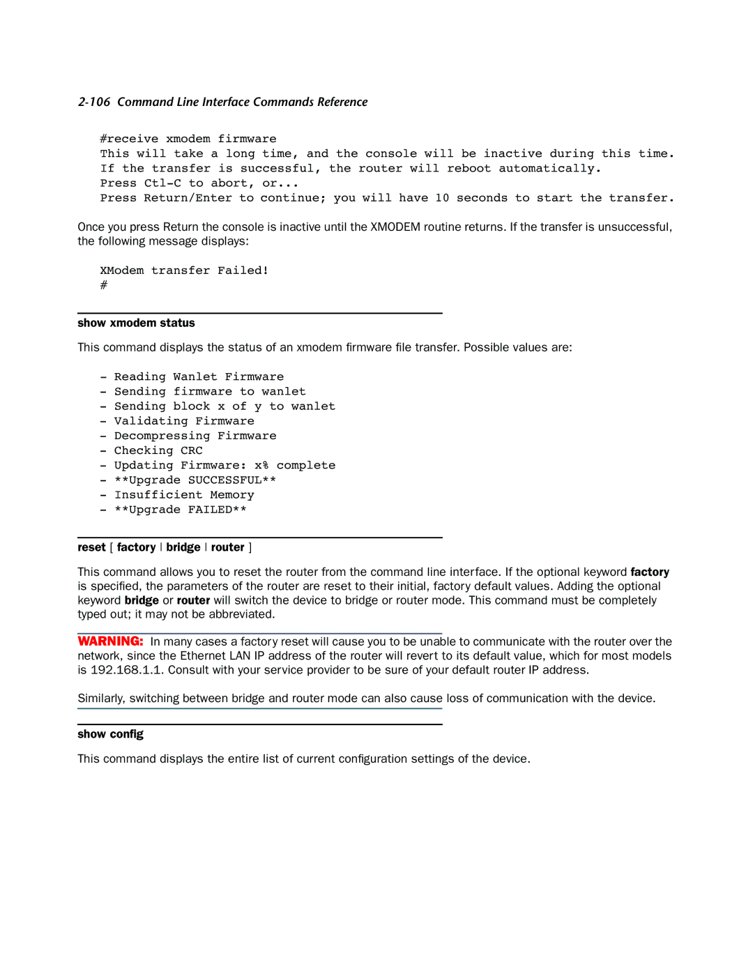 Netopia CLI 874 manual XModem transfer Failed 