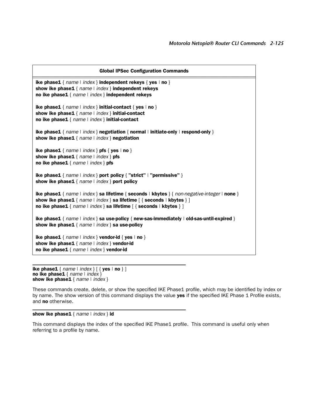 Netopia CLI 874 manual Motorola Netopia Router CLI Commands 