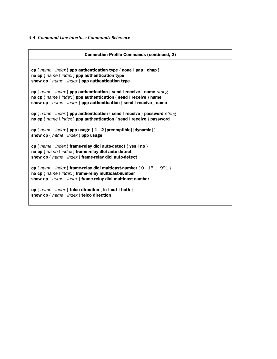 Netopia CLI 874 manual Command Line Interface Commands Reference 