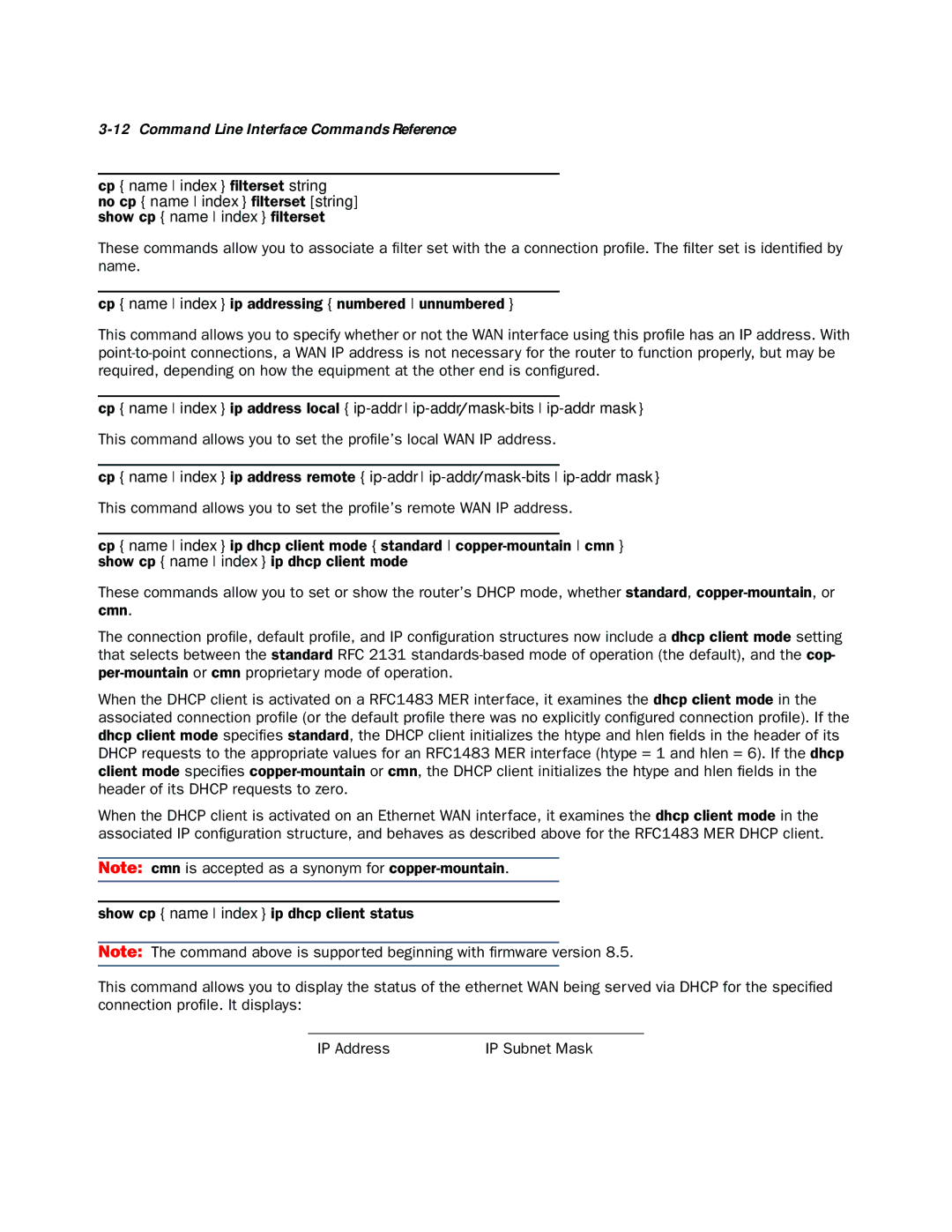 Netopia CLI 874 manual Command Line Interface Commands Reference 