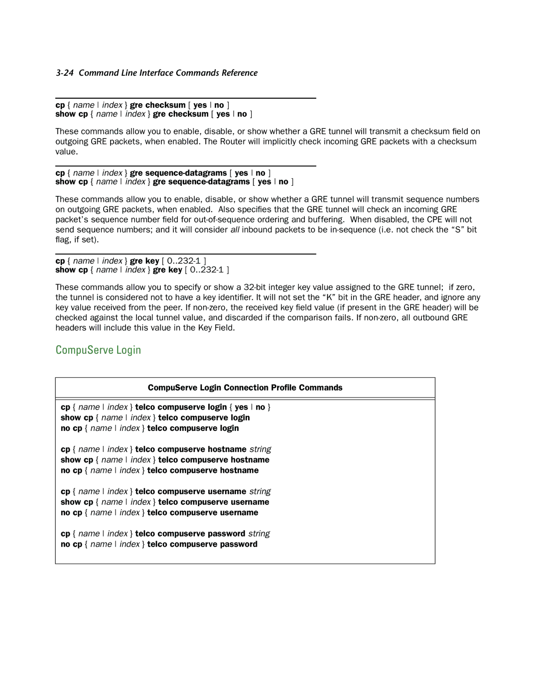 Netopia CLI 874 manual CompuServe Login 