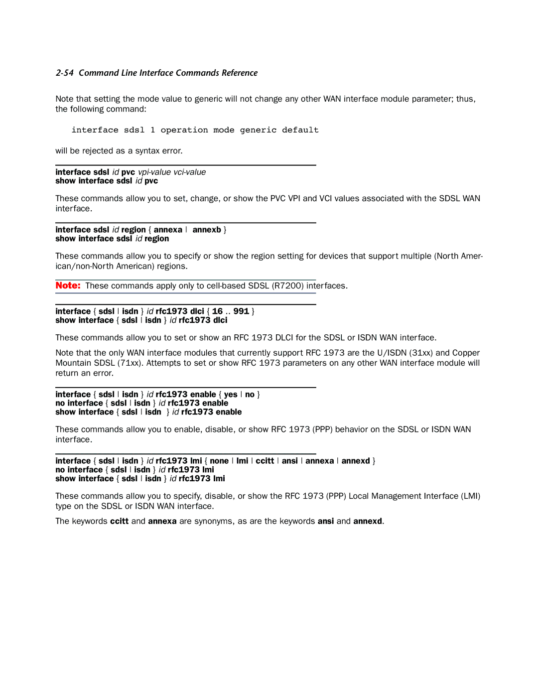 Netopia CLI 874 manual Will be rejected as a syntax error 