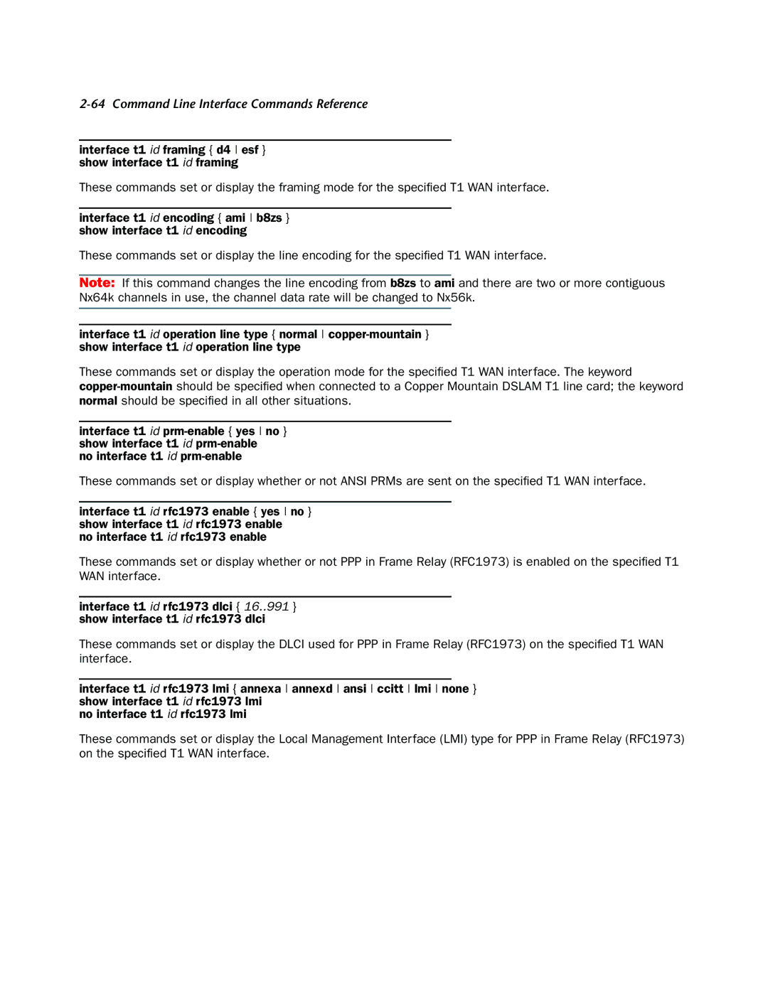 Netopia CLI 874 manual Command Line Interface Commands Reference 