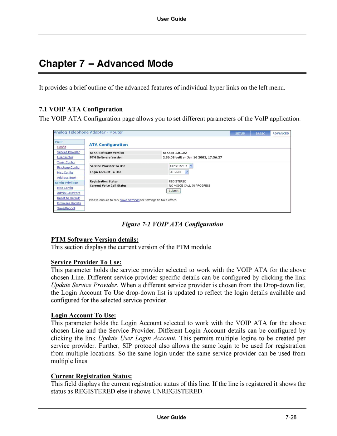 Netopia Network Adapater manual Advanced Mode 