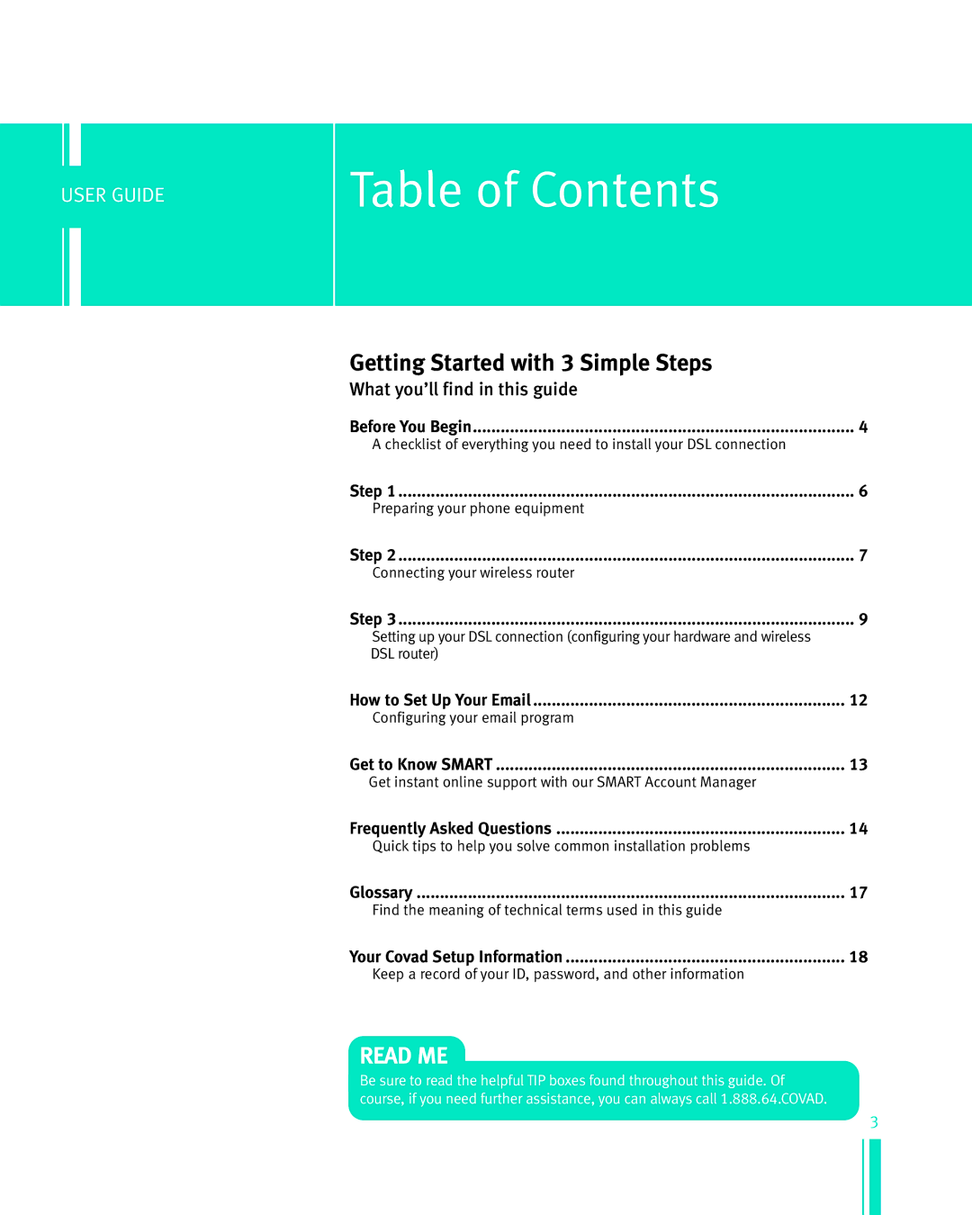 Netopia Network Adapte manual Table of Contents 