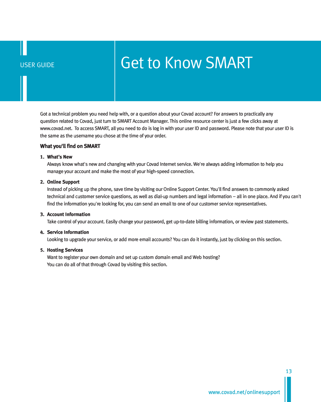 Netopia Network Adapte manual Get to Know SMART, What youll find on SMART, User Guide 