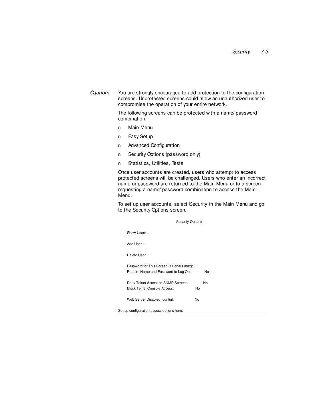 Netopia PN Series manual Security 