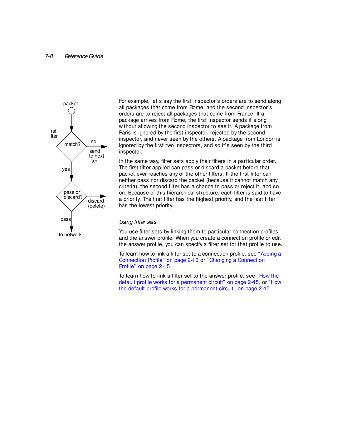 Netopia PN Series manual Using ﬁlter sets 