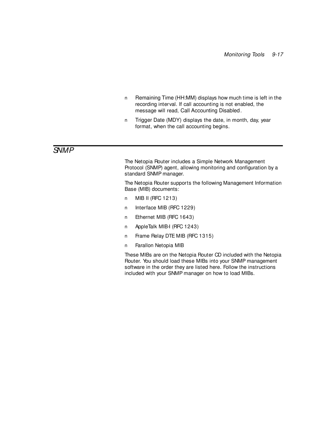 Netopia PN Series manual Snmp 