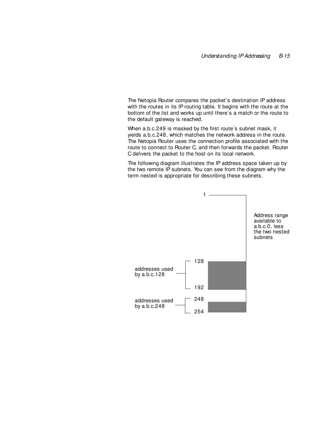 Netopia PN Series manual Understanding IP Addressing B-15 