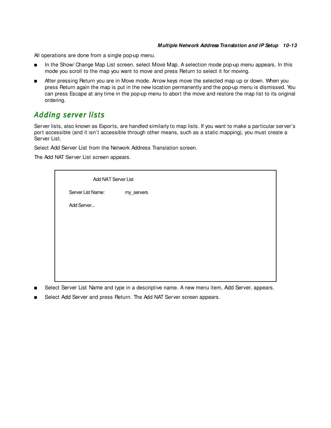 Netopia R2020 manual Adding server lists 