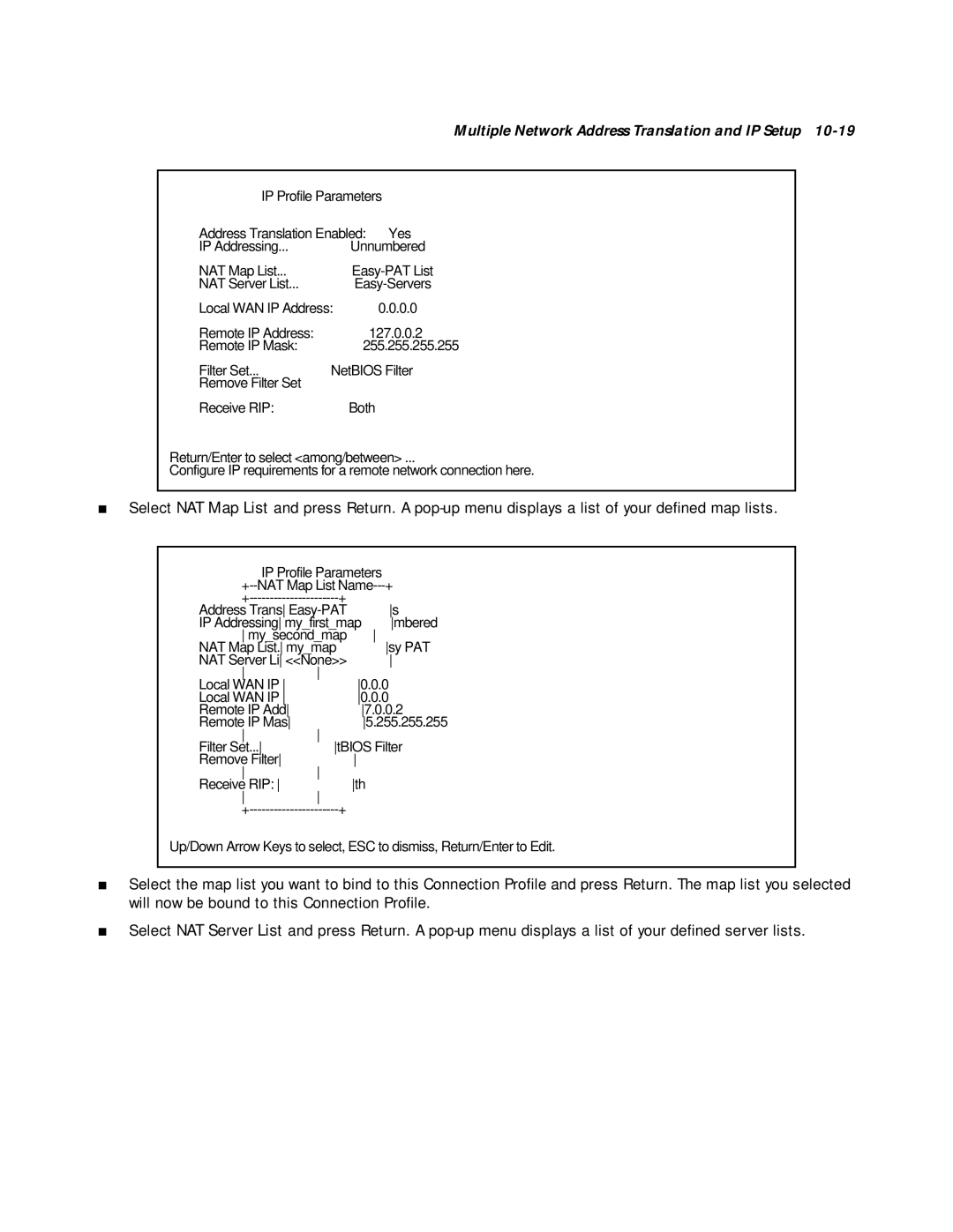 Netopia R2020 manual +--NAT Map List Name 