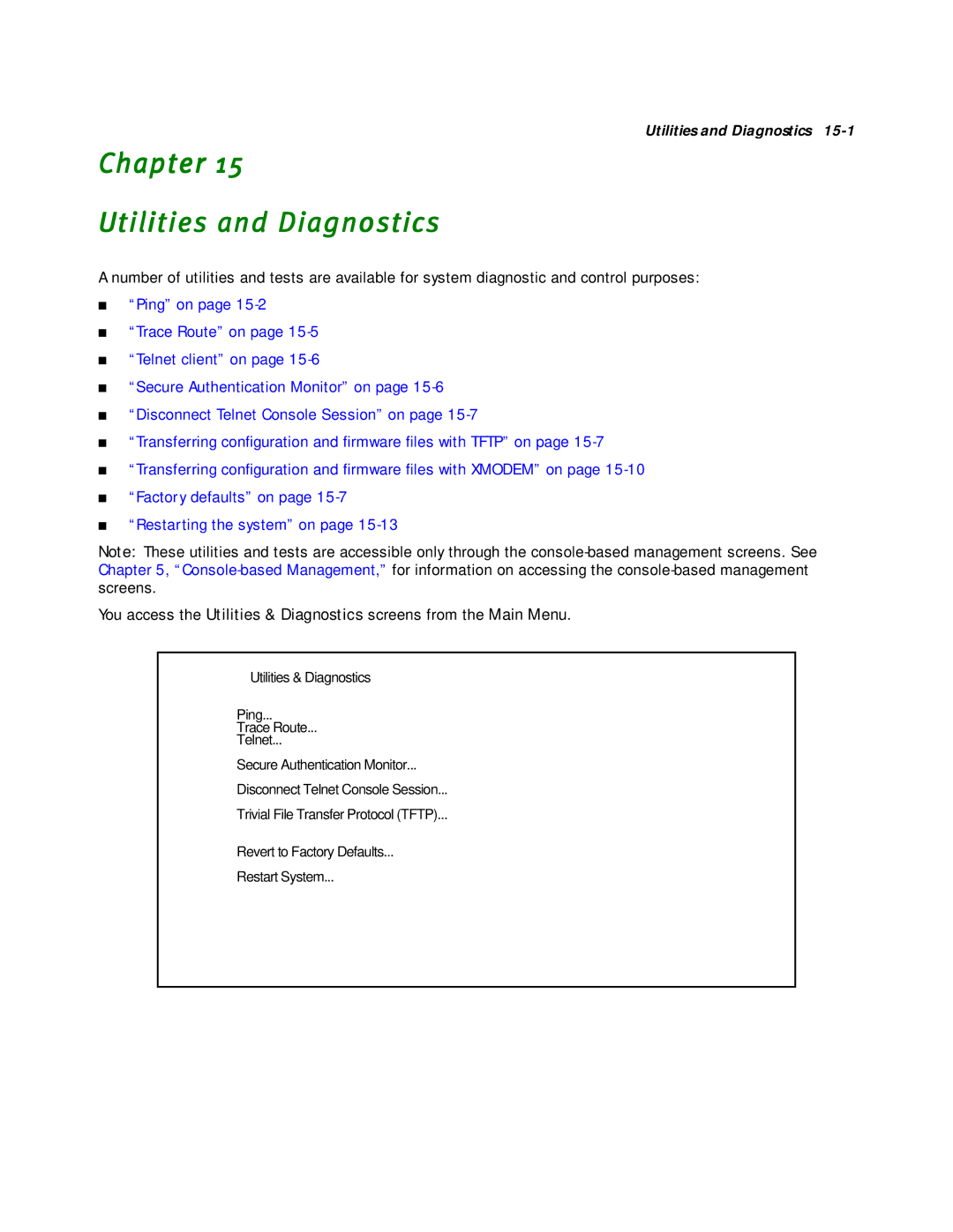 Netopia R2020 manual Chapter Utilities and Diagnostics 