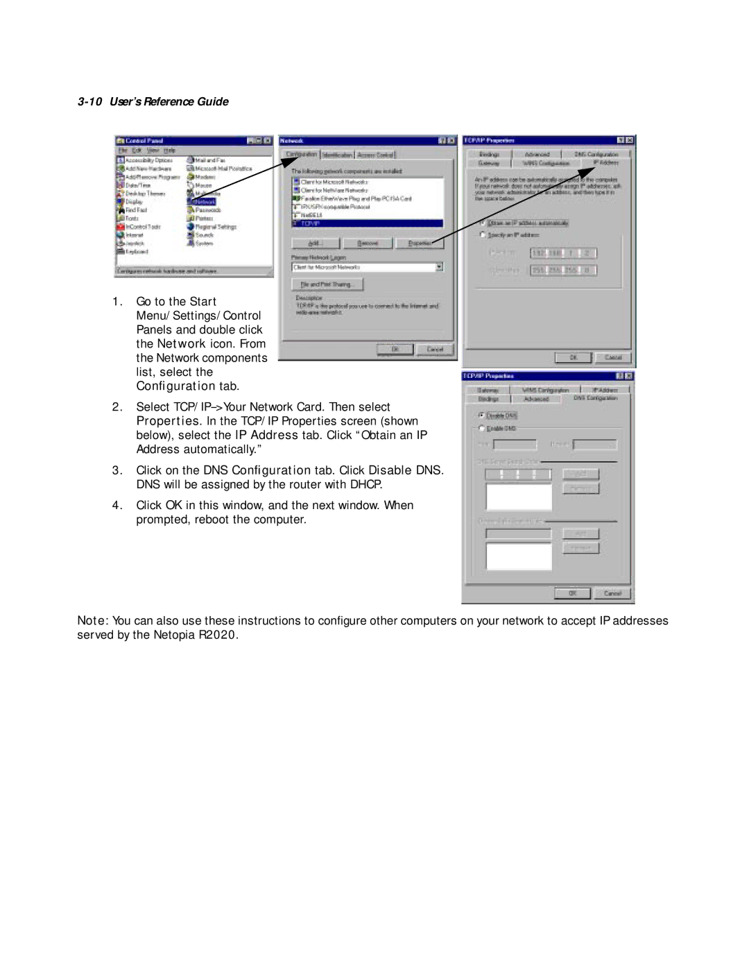 Netopia R2020 manual Conﬁguration tab 