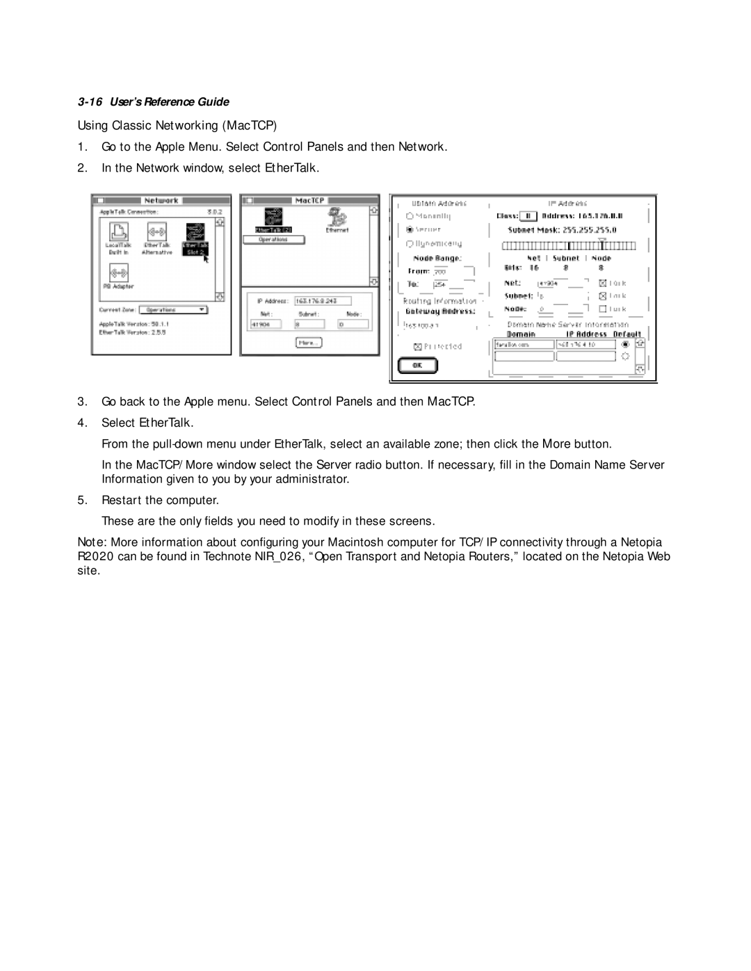 Netopia R2020 manual User’s Reference Guide 