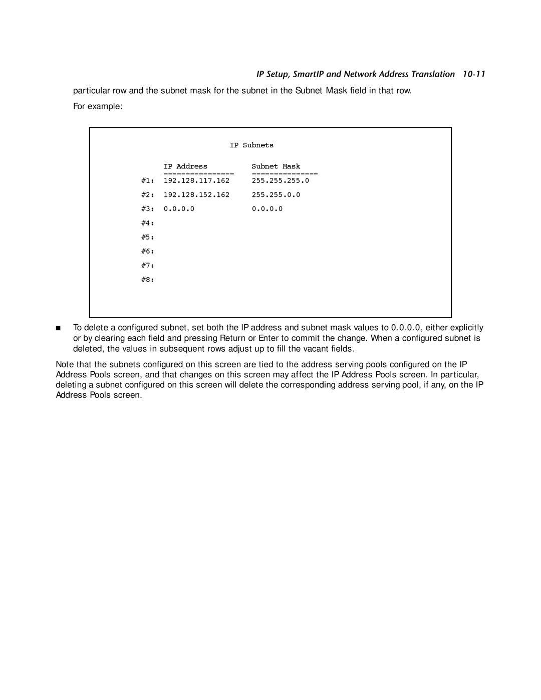 Netopia R2121 manual IP Setup, SmartIP and Network Address Translation 