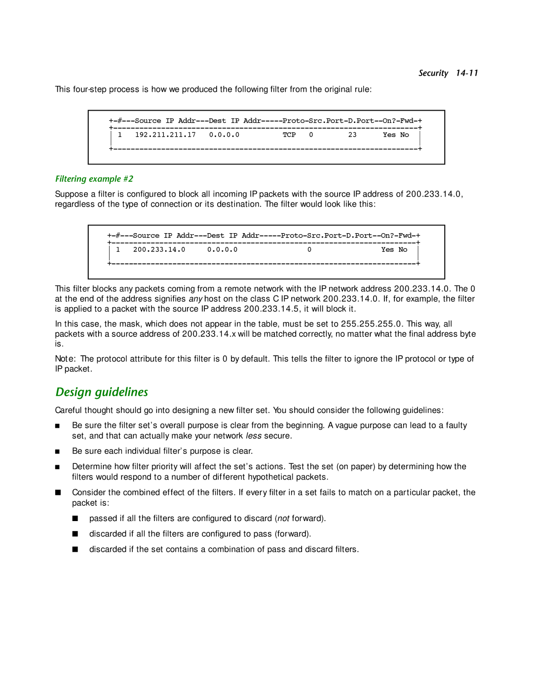 Netopia R2121 manual Design guidelines, Filtering example #2 