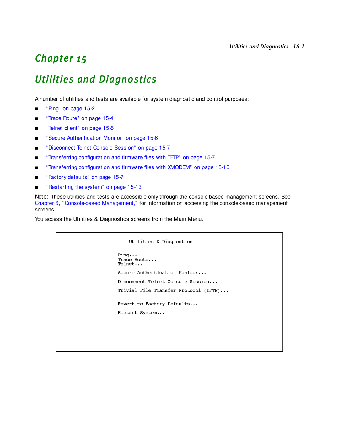 Netopia R2121 manual Chapter Utilities and Diagnostics 