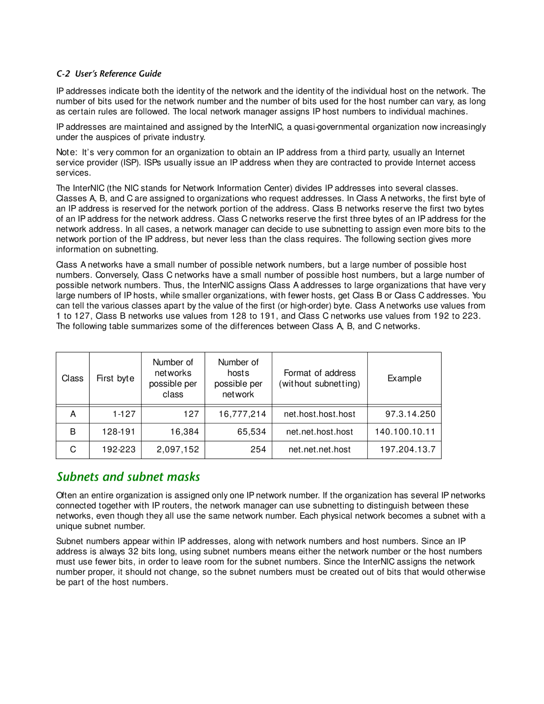 Netopia R2121 manual Subnets and subnet masks 