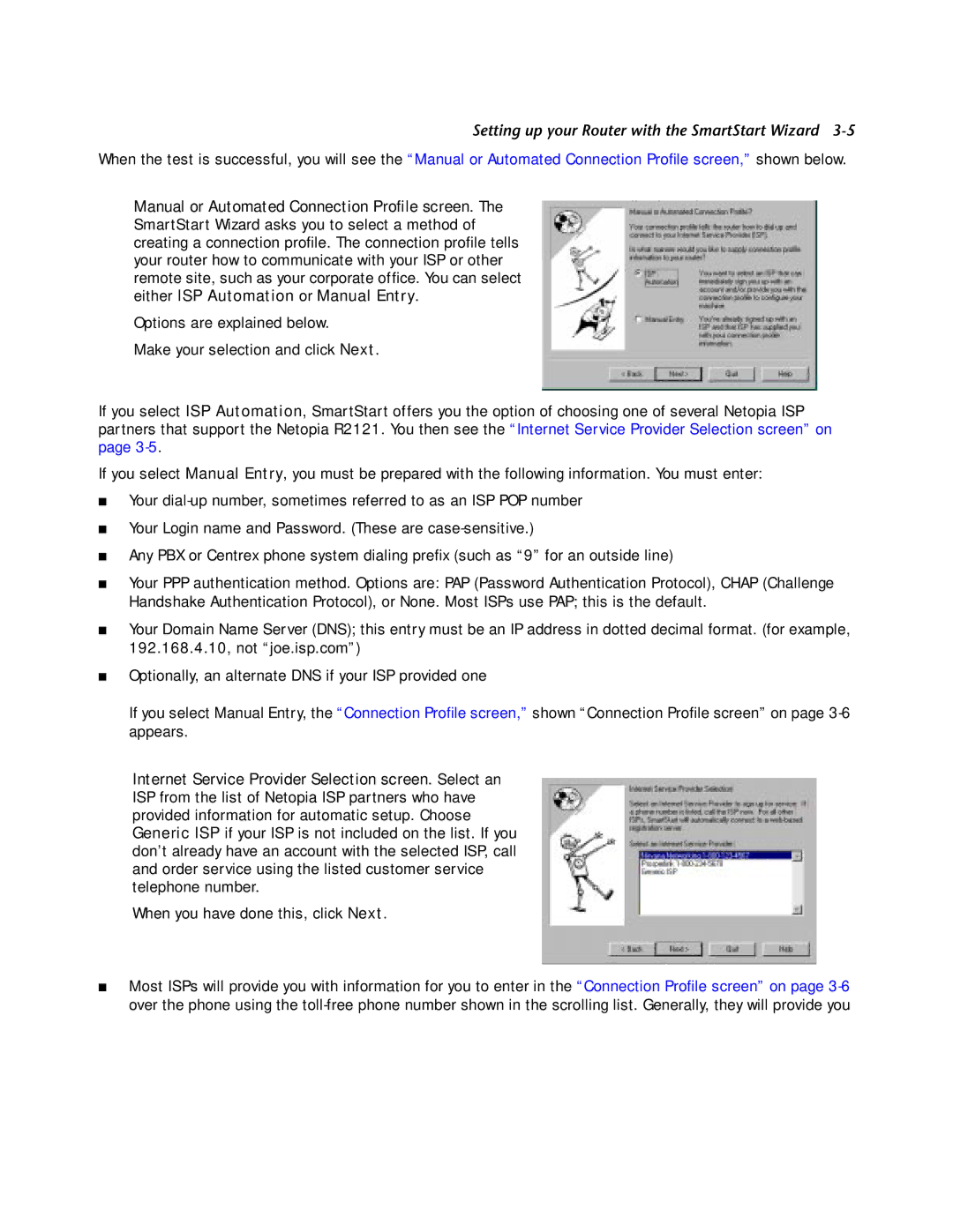 Netopia R2121 manual Setting up your Router with the SmartStart Wizard 