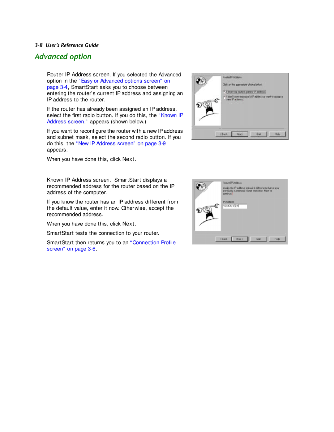 Netopia R2121 manual Advanced option 