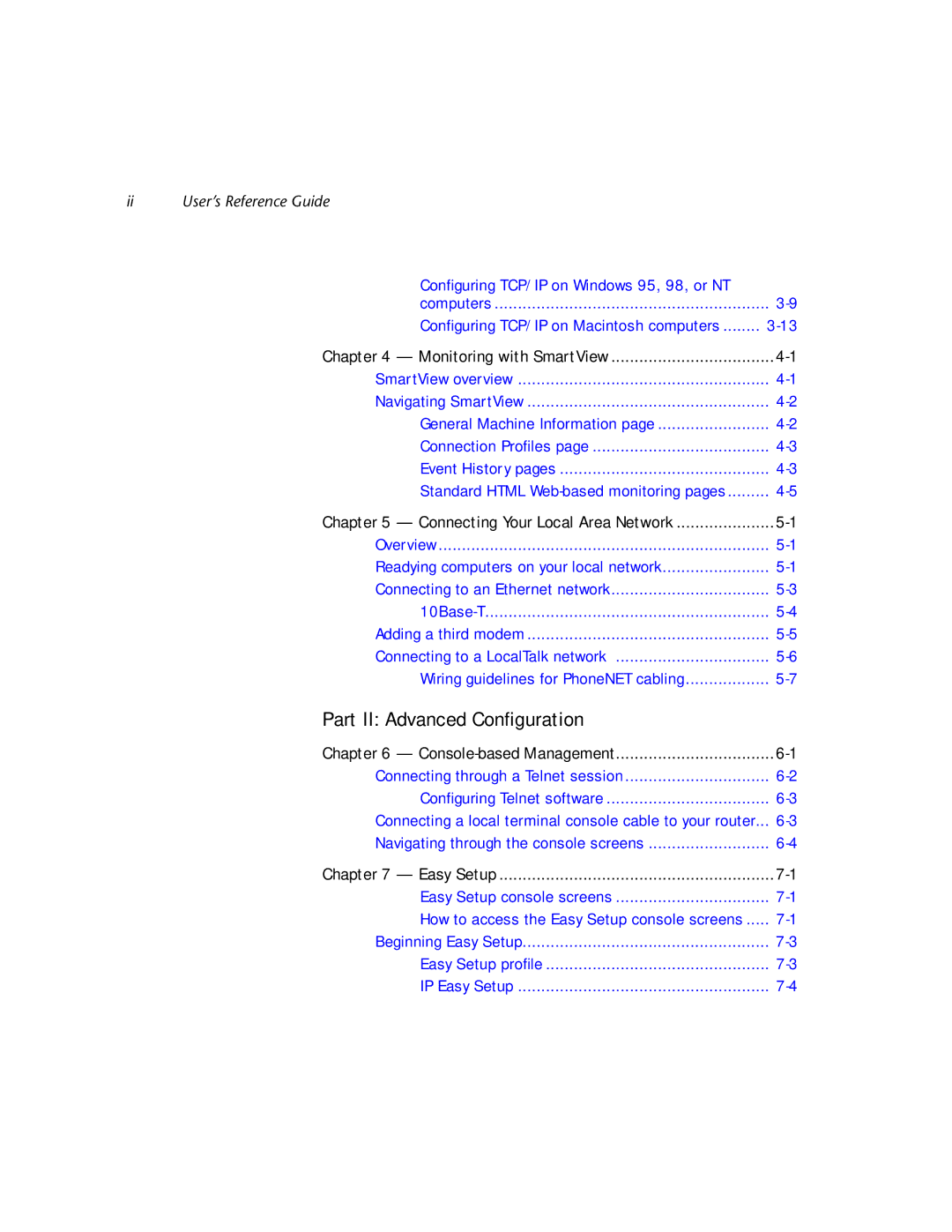 Netopia R2121 manual Part II Advanced Configuration 