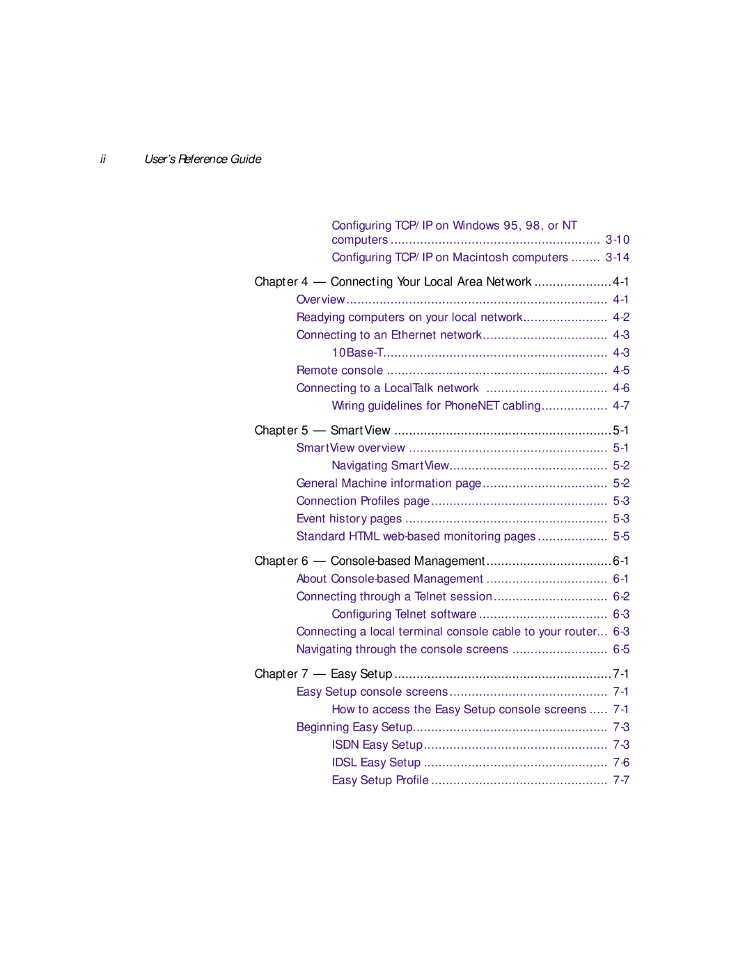 Netopia R3100 manual Ii User’s Reference Guide 