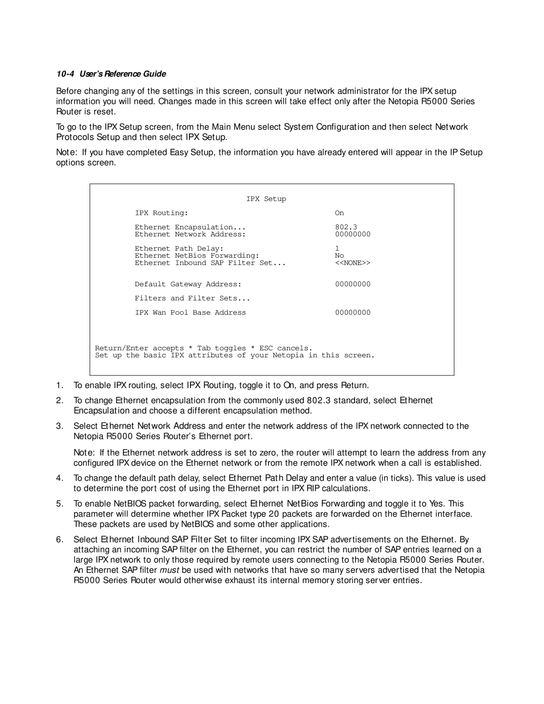 Netopia R5000 manual Default Gateway Address 