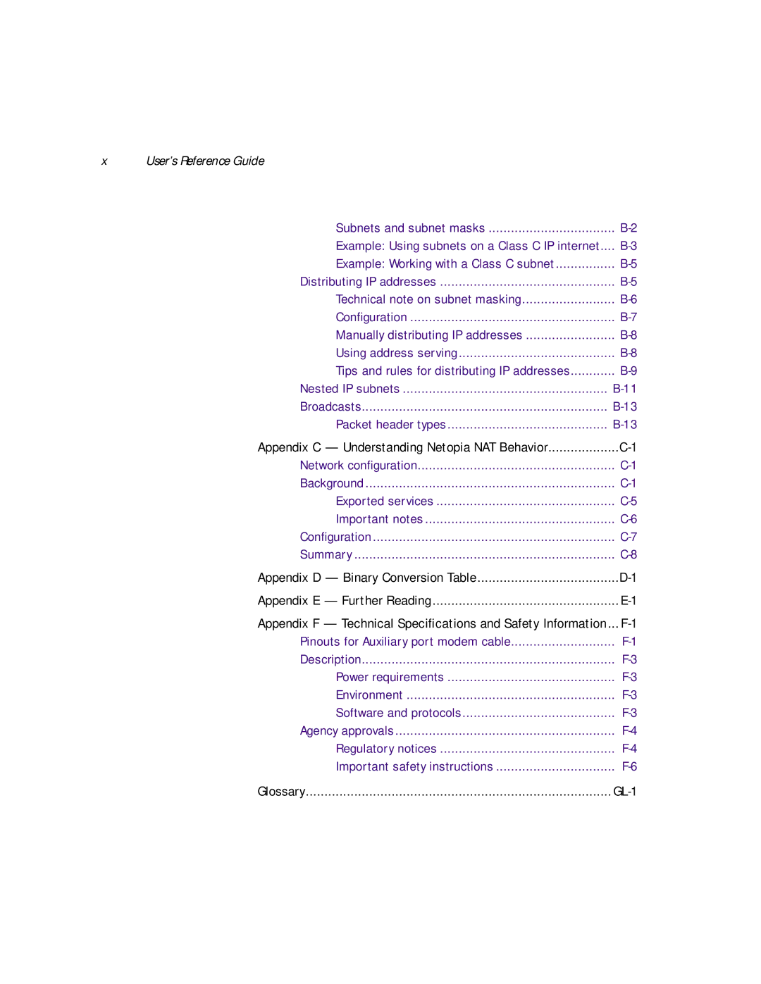 Netopia R5200, R5300, R5100 manual User’s Reference Guide 