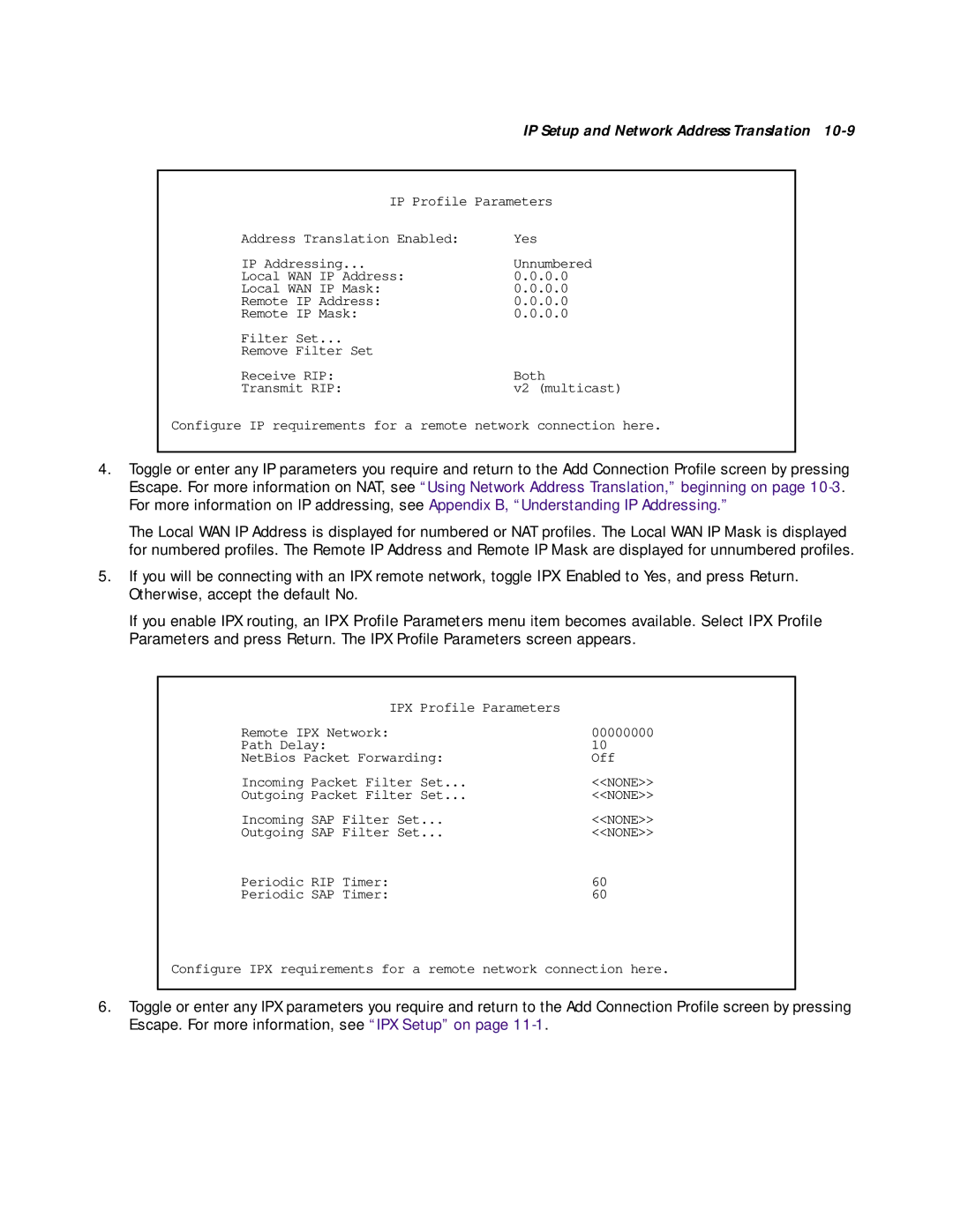 Netopia R7200 manual IP Setup and Network Address Translation 