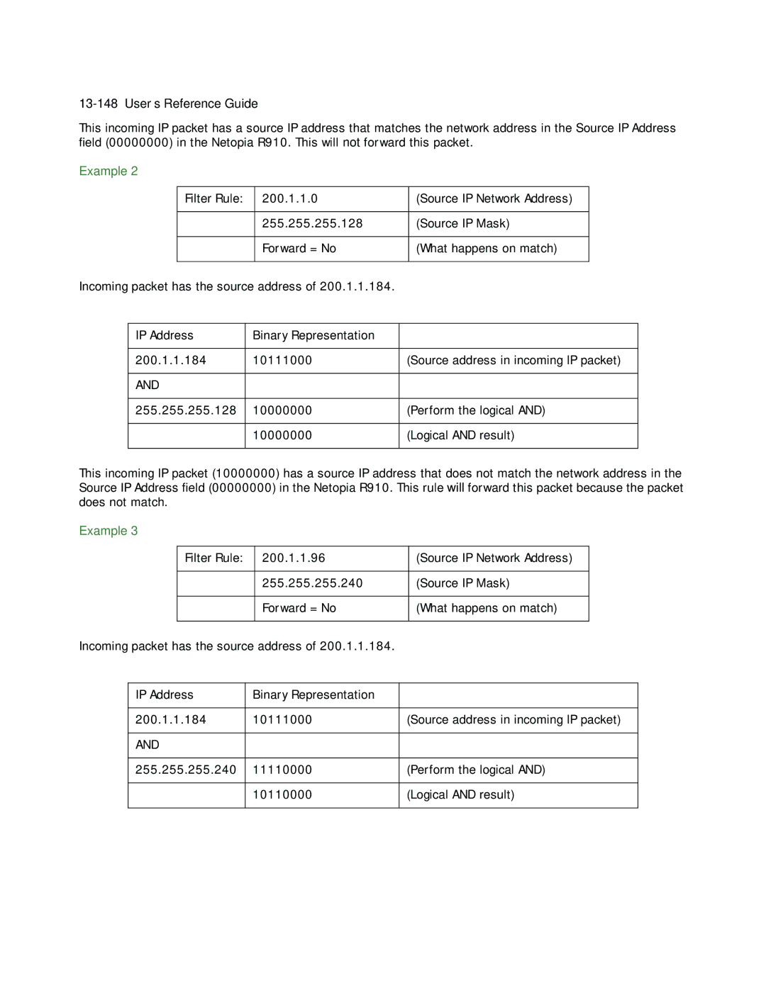 Netopia R910 manual Example 