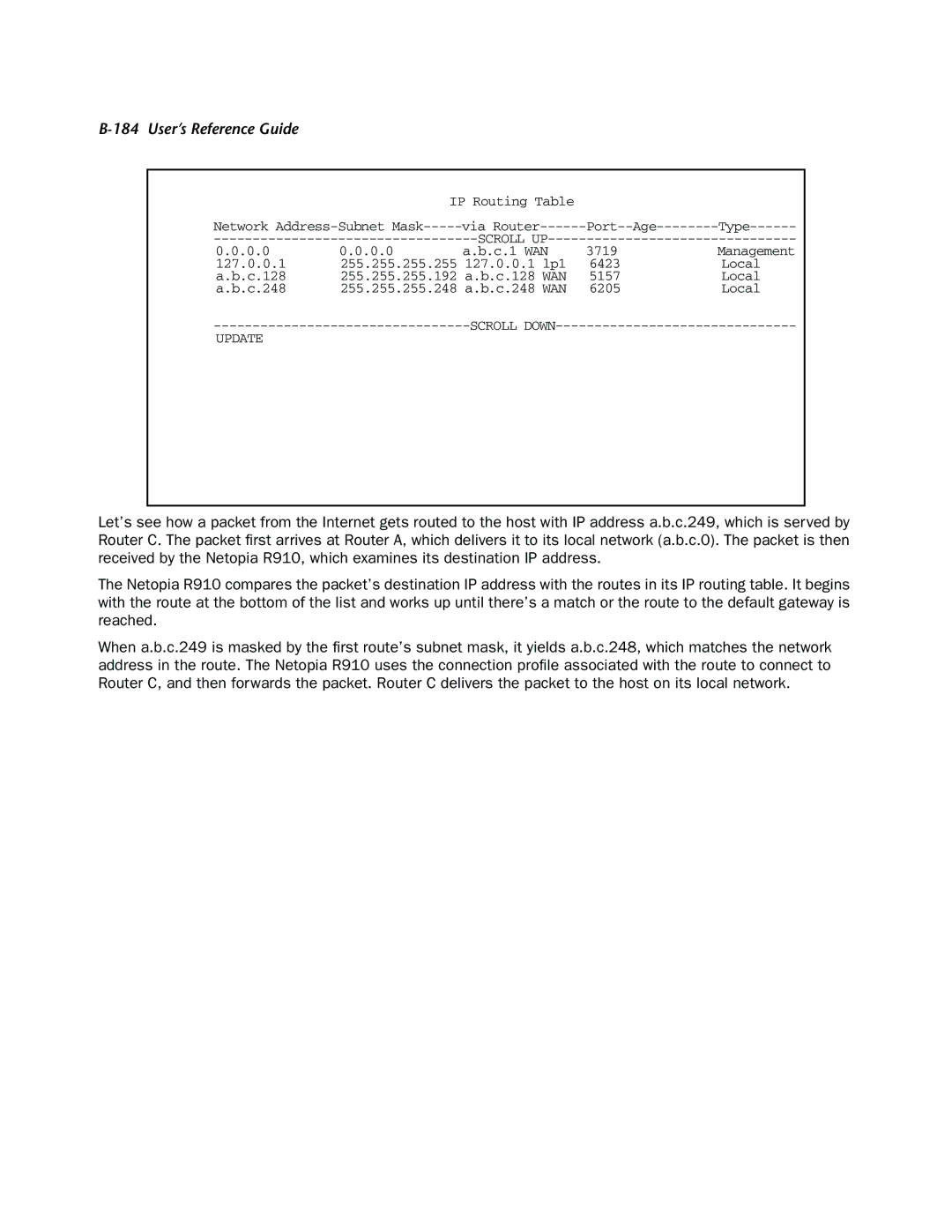 Netopia R910 manual 0.0 C.1 WAN 3719 