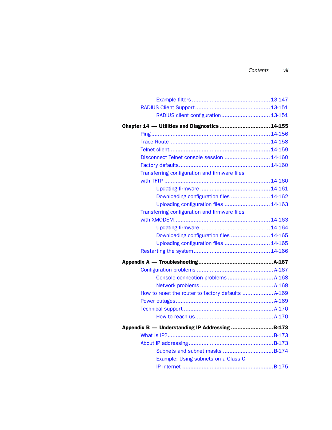 Netopia R910 manual Contents 