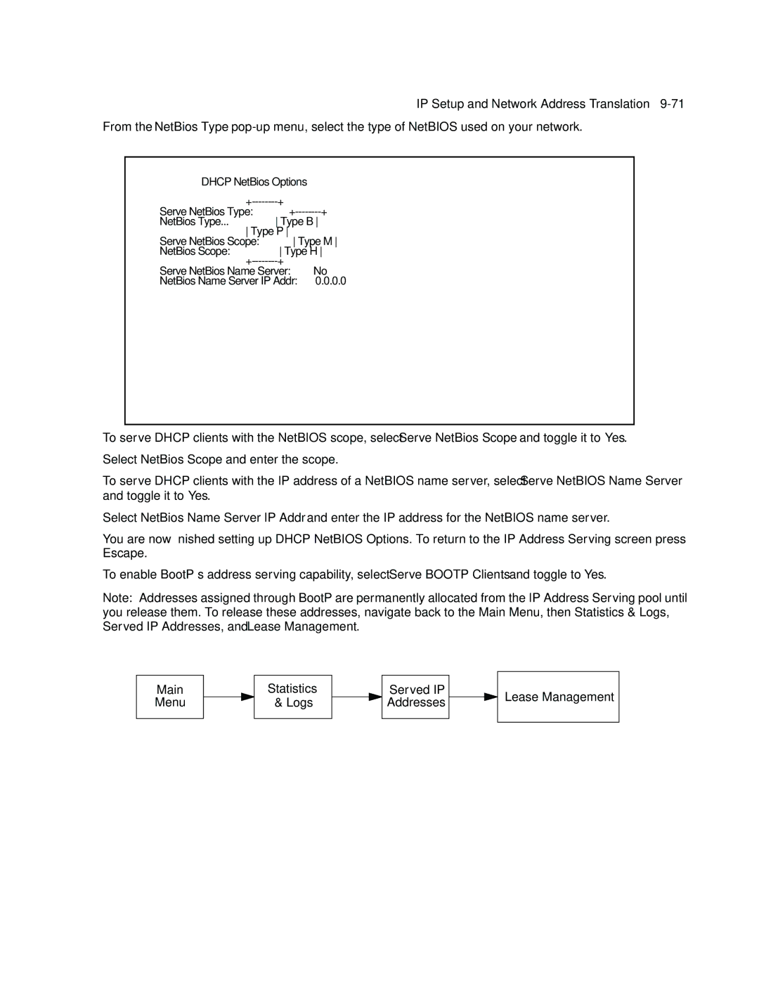 Netopia R910 manual NetBios Type 